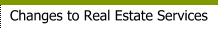 Changes to Real Estate Services